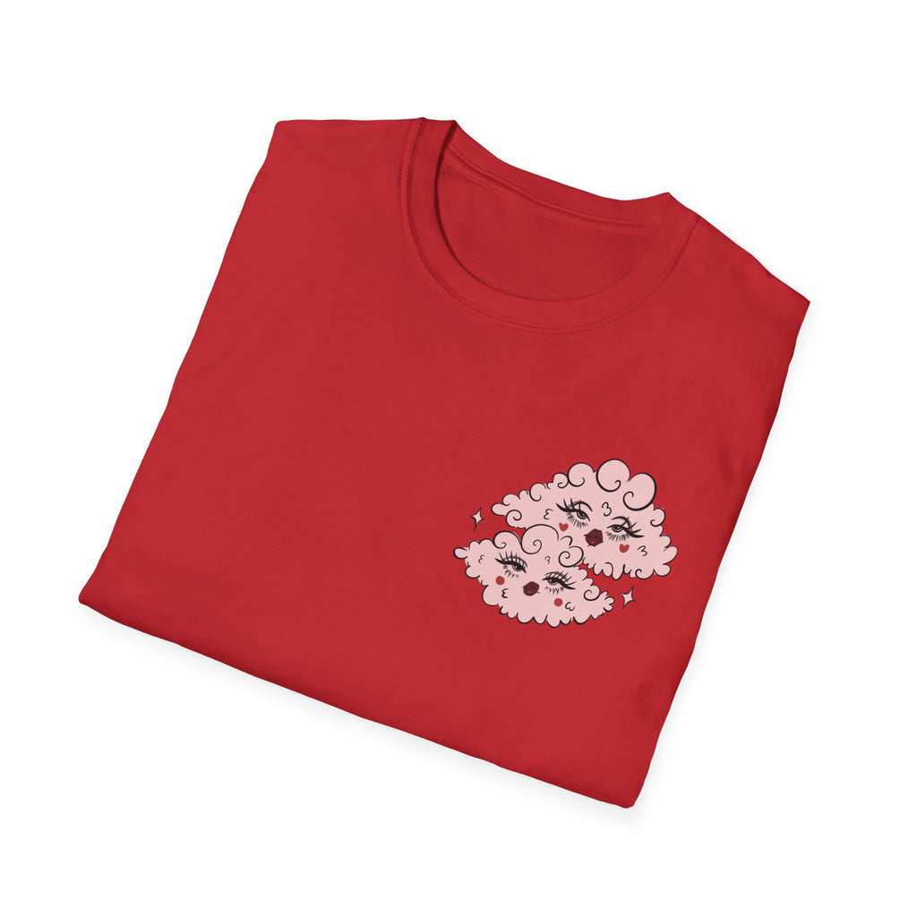 valentines Cherub Angel Love T-Shirt — Vintage Pink Valentine Heart Graphic Tee