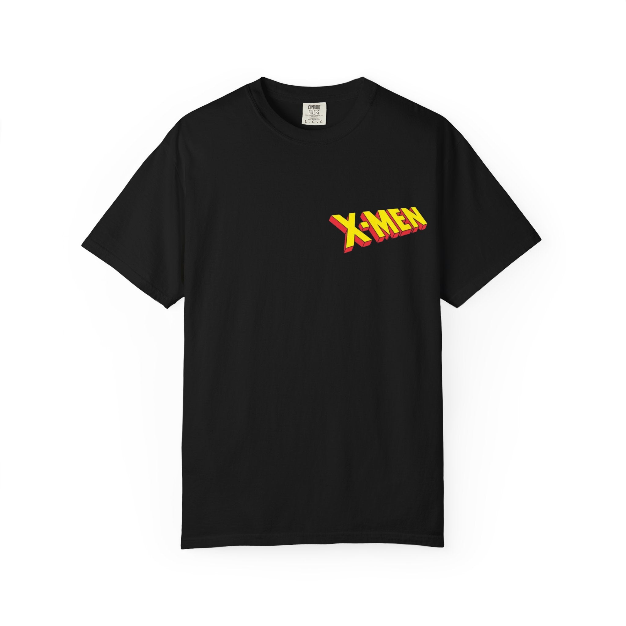 Rogue X‑Men Graphic T-Shirt — Retro Comic Logo Front & Illustrated Back