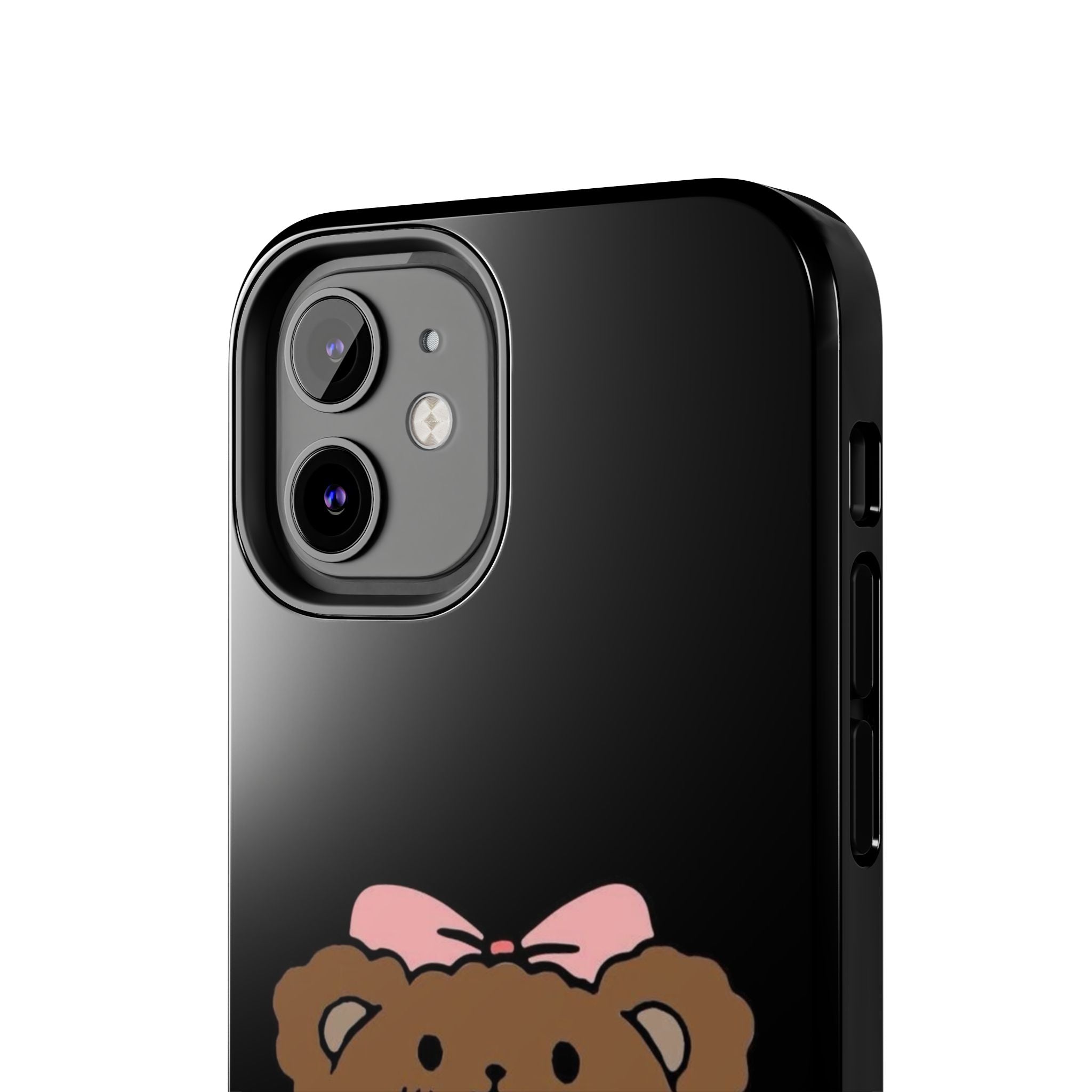 Cute Hello Kitty Bear Heart Tough Phone Case — Protective Cute Cartoon iPhone Cover
