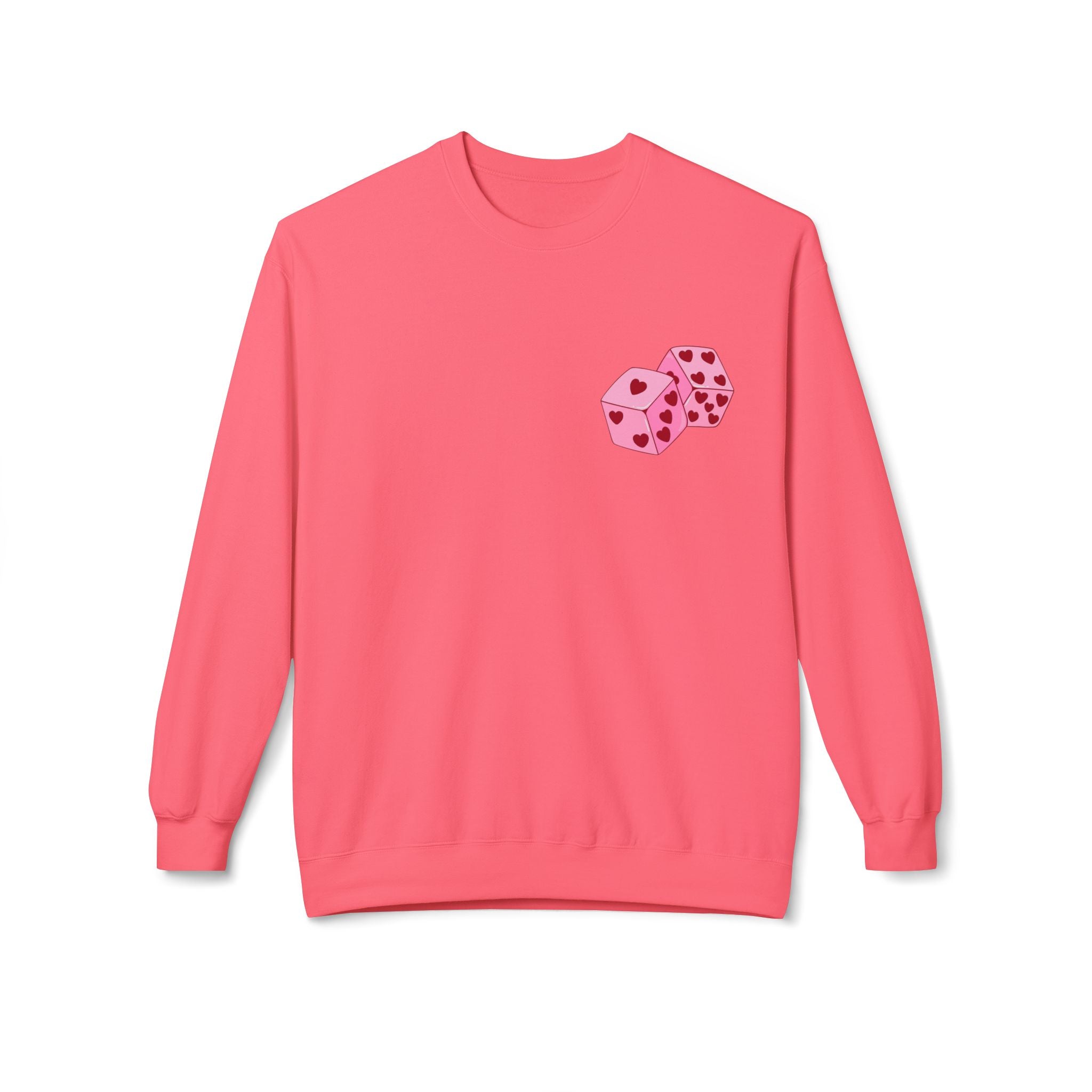 Cupid Valentine's Sweatshirt — Retro Pink Cherub with Heart Sunglasses Crewneck