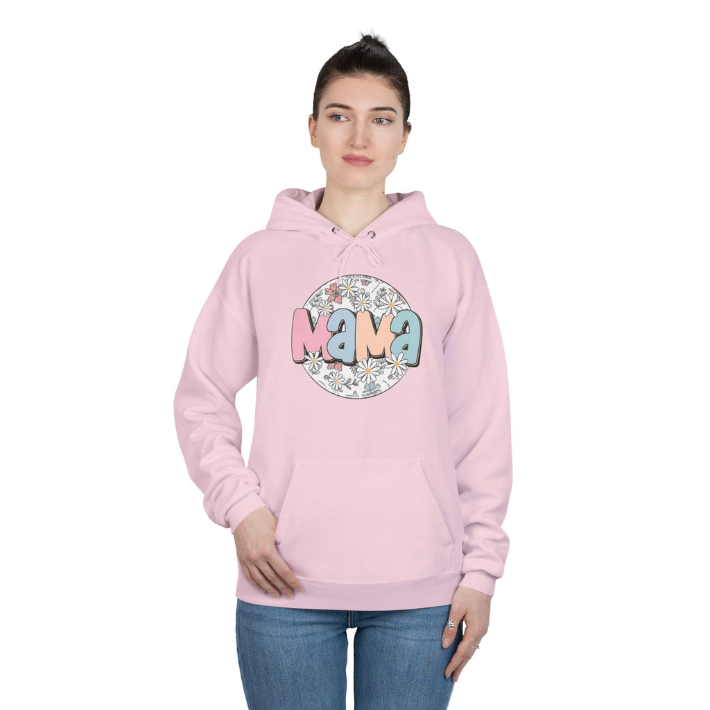 Mama Floral Hoodie — Pastel Retro "Mama" Pullover for Moms | Mother’s Day Gift