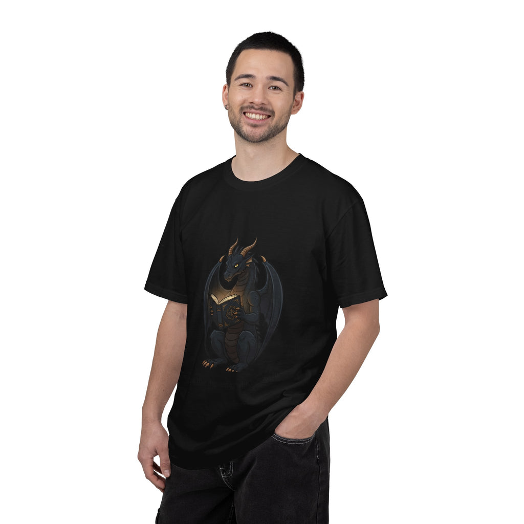 Dragon Reading T-Shirt — 'reading is like dreaming with your eyes open' Graphic Tee