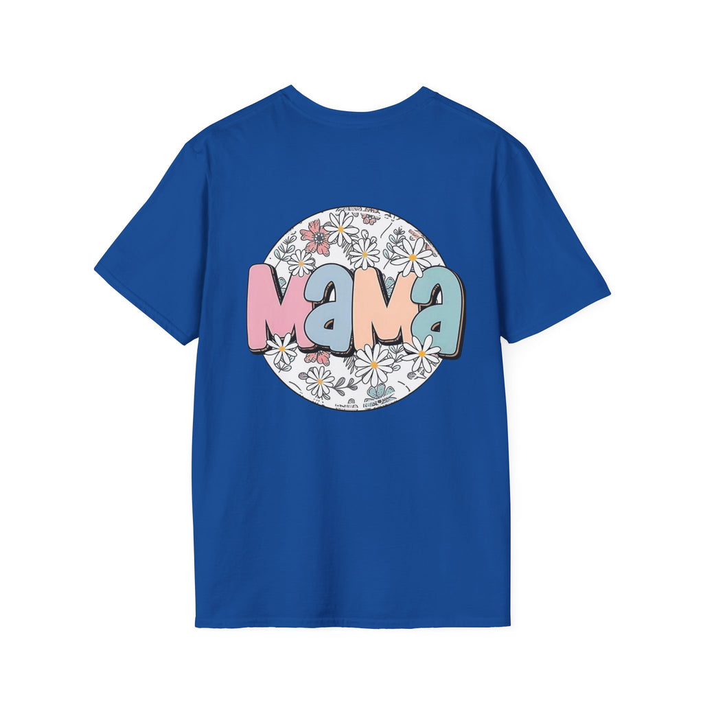 Mama Floral T-Shirt — Cute Smiley Daisy Mom Tee