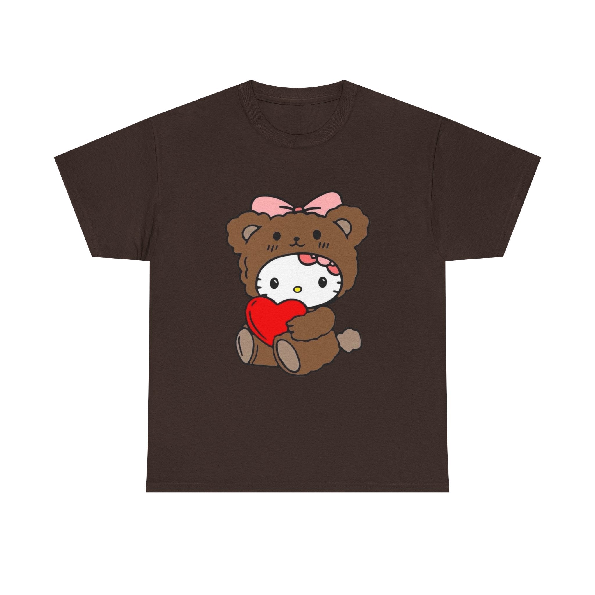 Cute Bear Costume Tee — Heart Hug Graphic T-Shirt
