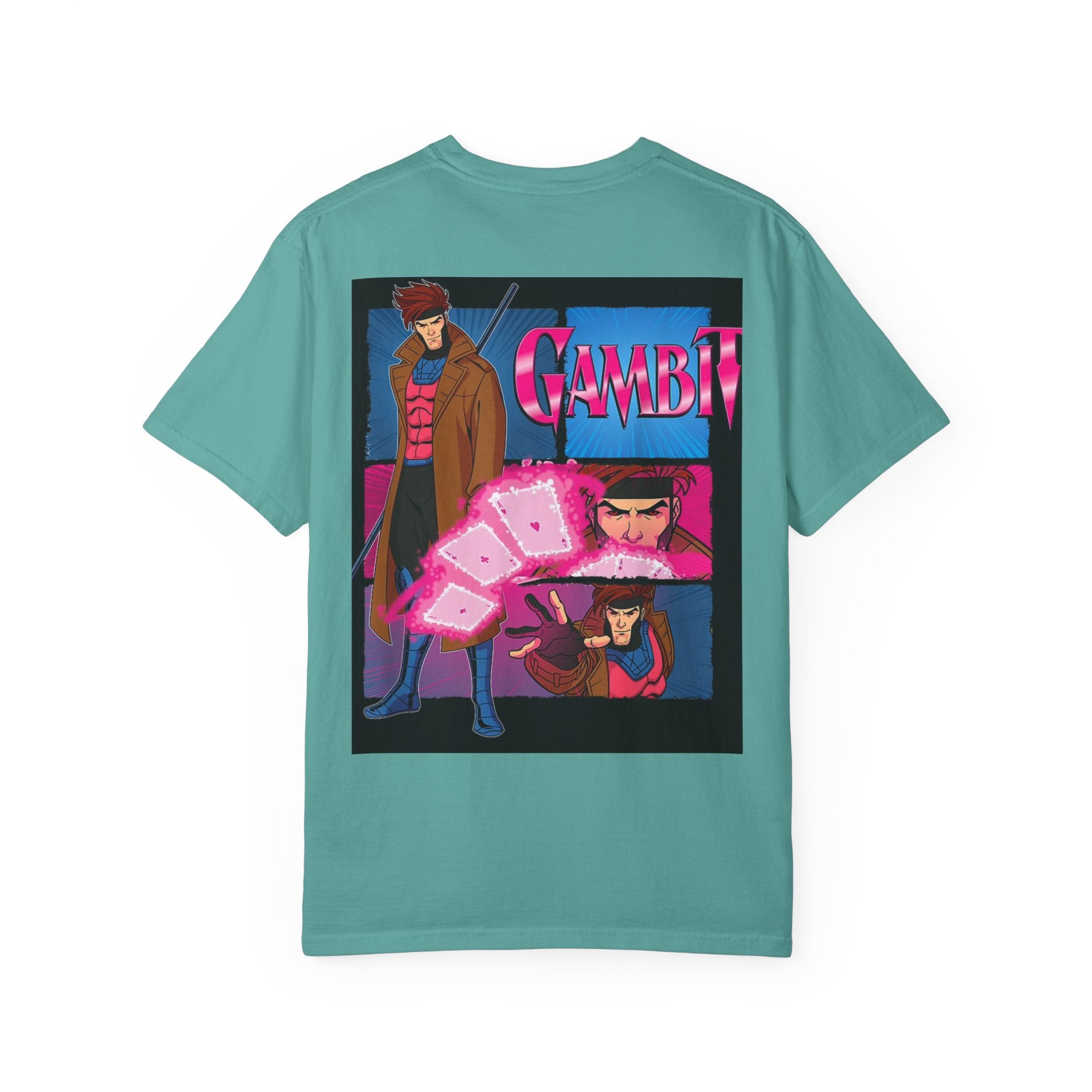 Gambit X‑Men Graphic T-Shirt — Retro Comic Back Print