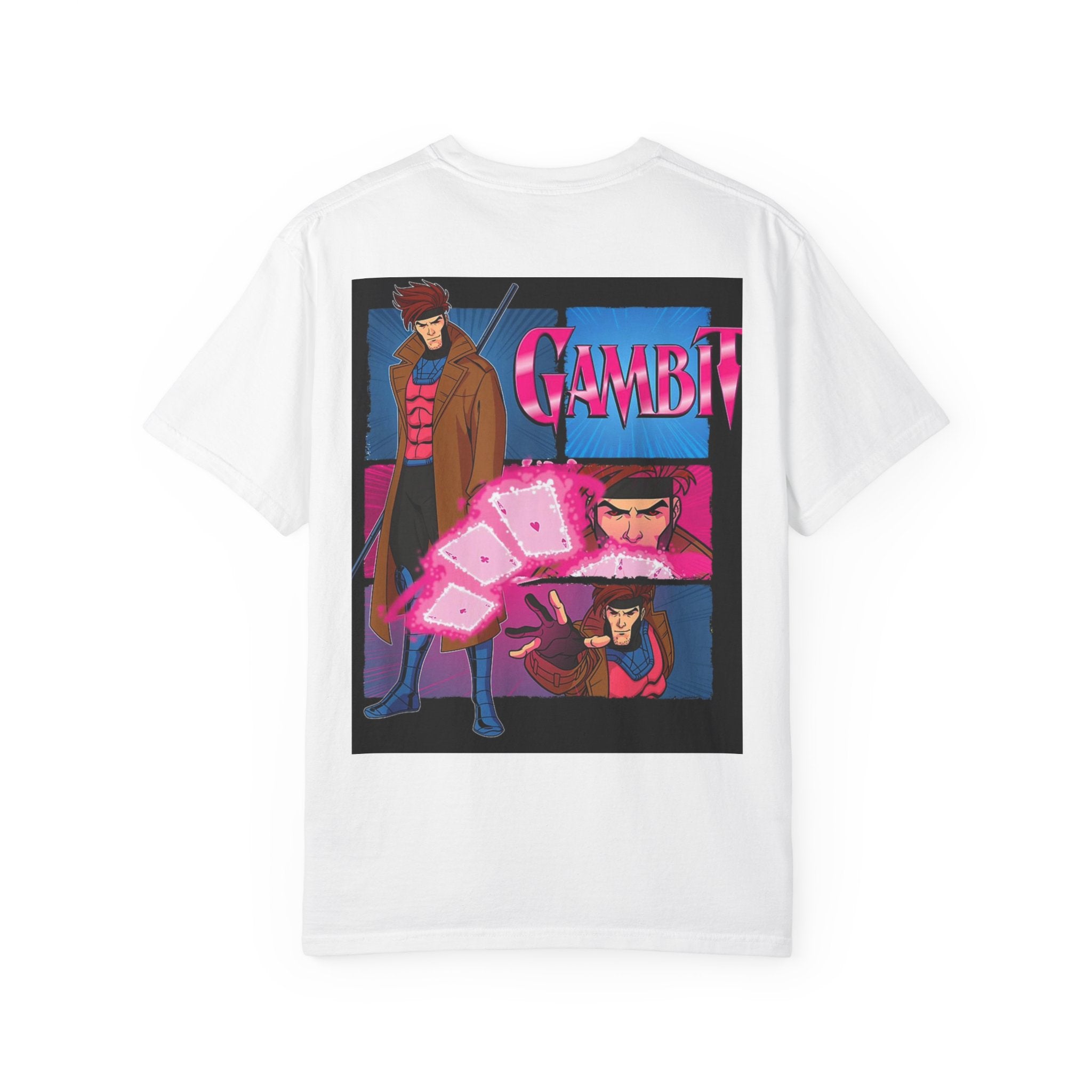 Gambit X‑Men Graphic T-Shirt — Retro Comic Back Print