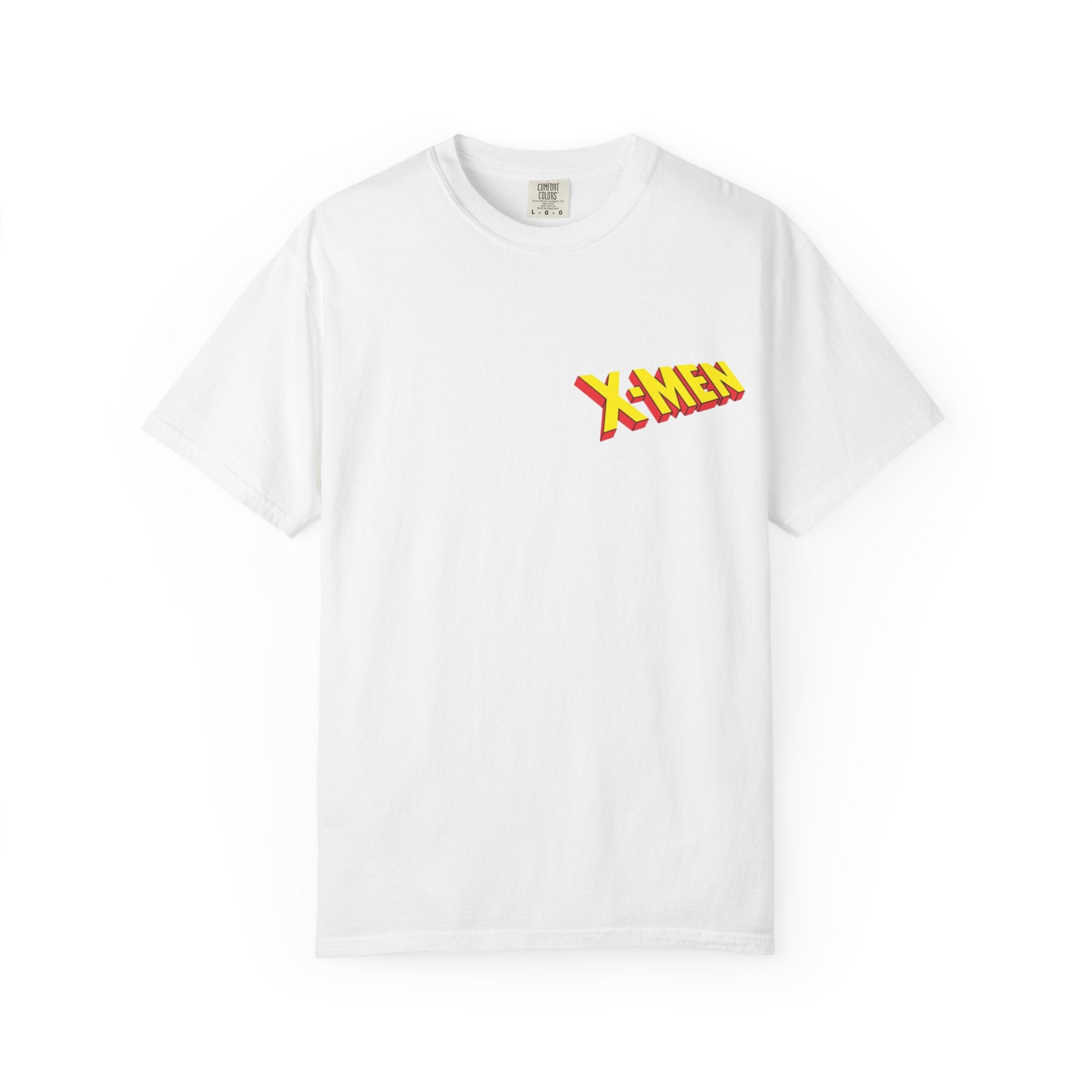 Rogue X‑Men Graphic T-Shirt — Retro Comic Logo Front & Illustrated Back