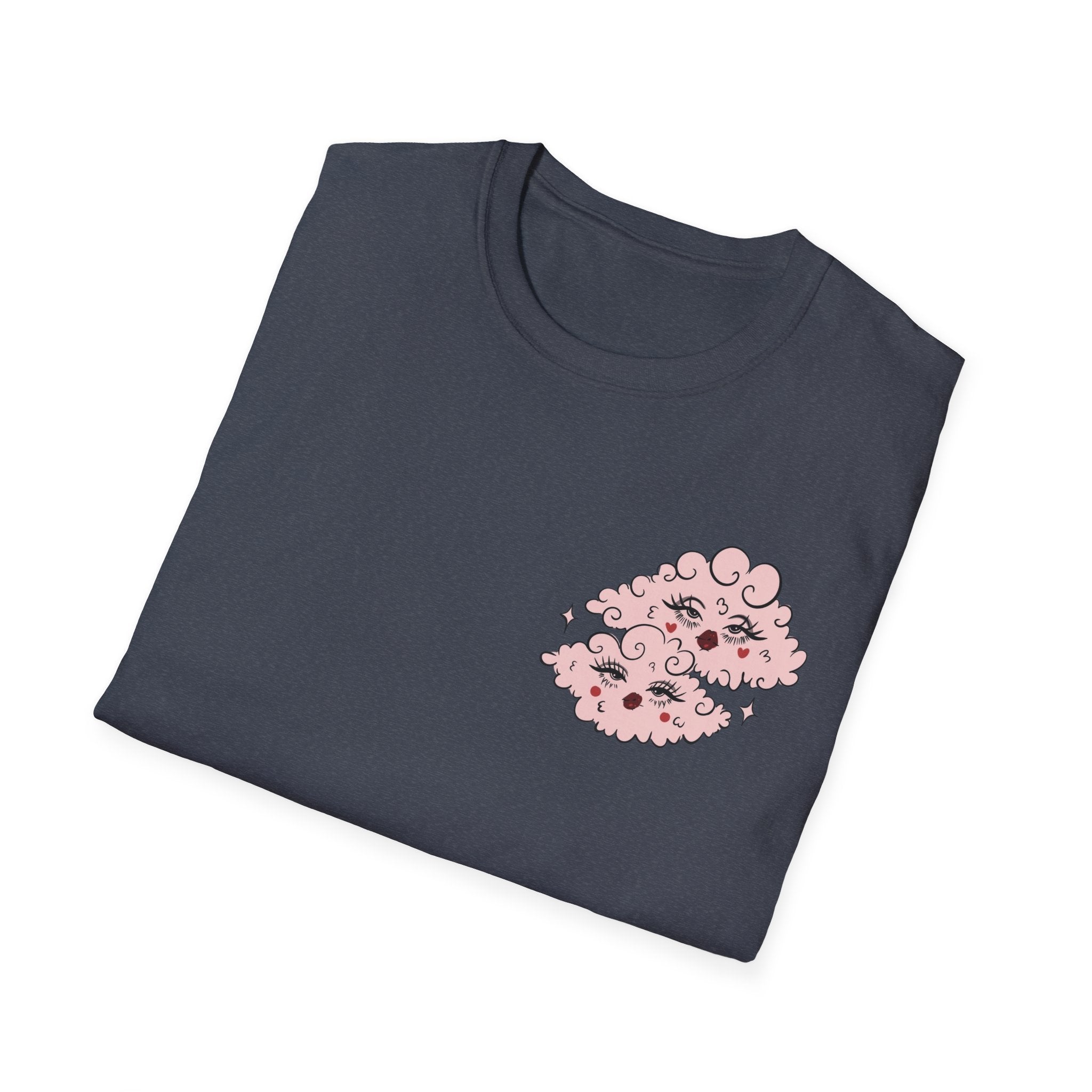 valentines Cherub Angel Love T-Shirt — Vintage Pink Valentine Heart Graphic Tee