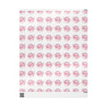 Valentines Wrapping Paper — Pink Skull & Wings Pattern Gift Wrap (Edgy Floral Gothic)