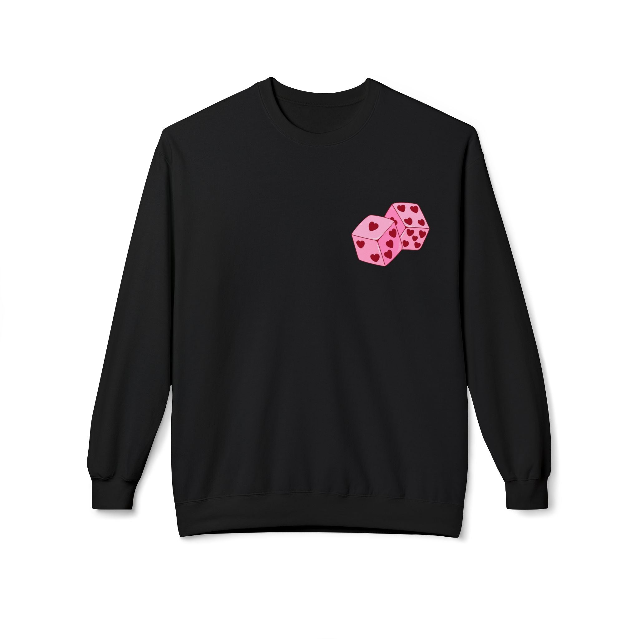 Cupid Valentine's Sweatshirt — Retro Pink Cherub with Heart Sunglasses Crewneck