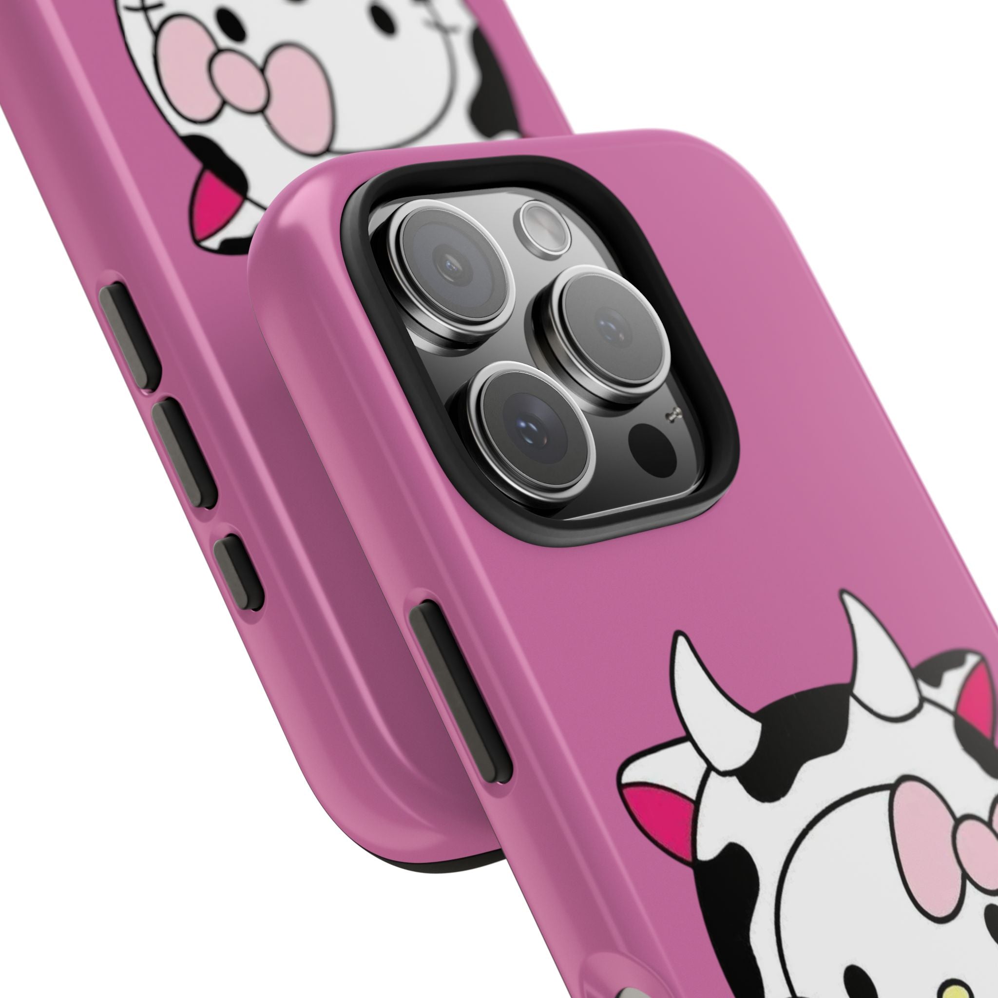 Hello Kitty Cow Cute Tough Phone Case – Pink Heart Protective Cover