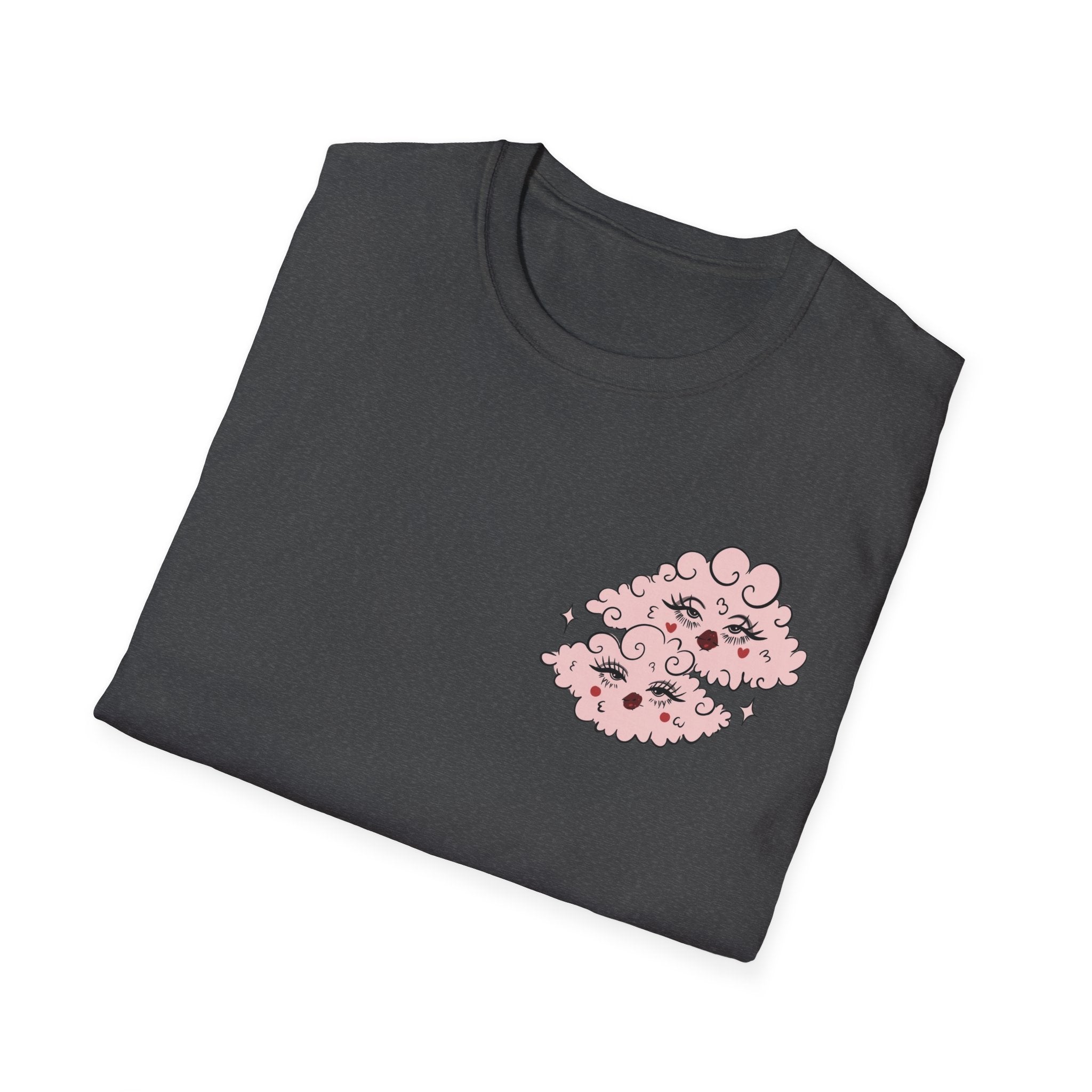 valentines Cherub Angel Love T-Shirt — Vintage Pink Valentine Heart Graphic Tee