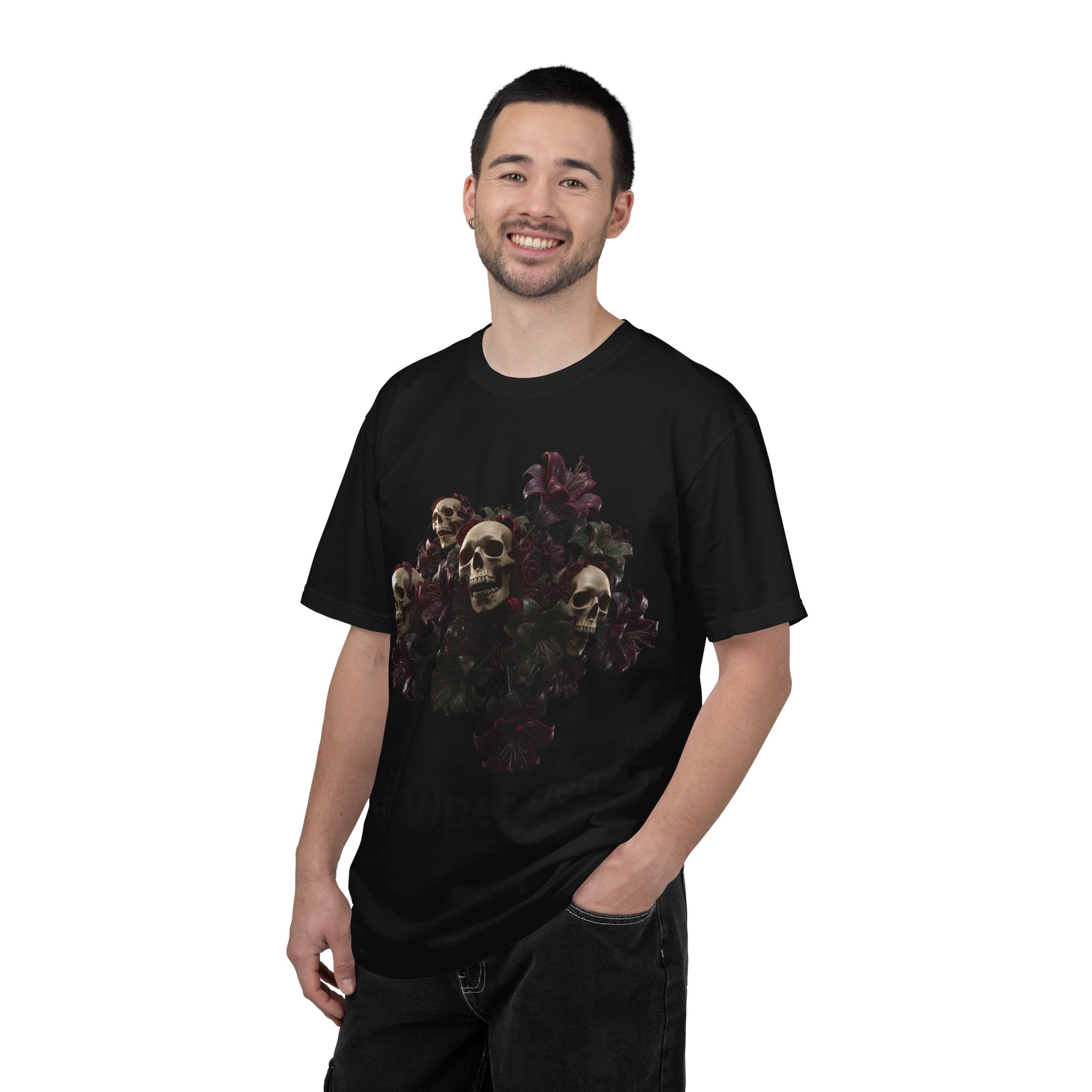 Lil Viper Den Skull Floral Tee — Gothic Graphic T-Shirt