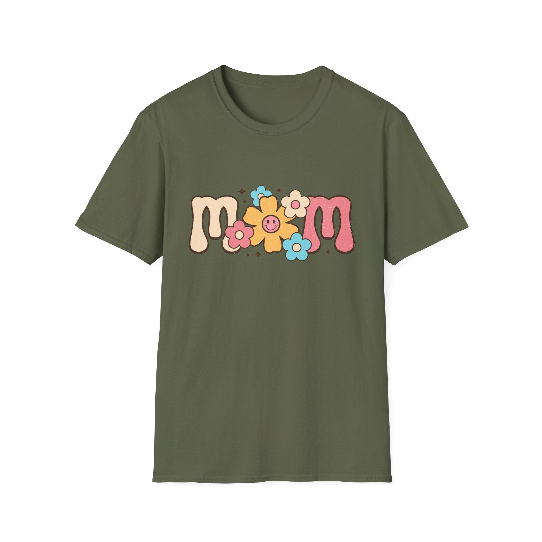 Mom Flower Retro Graphic T-Shirt