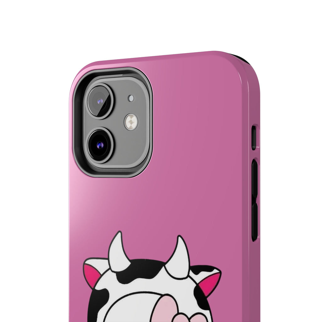 Hello Kitty Cow Cute Tough Phone Case – Pink Heart Protective Cover