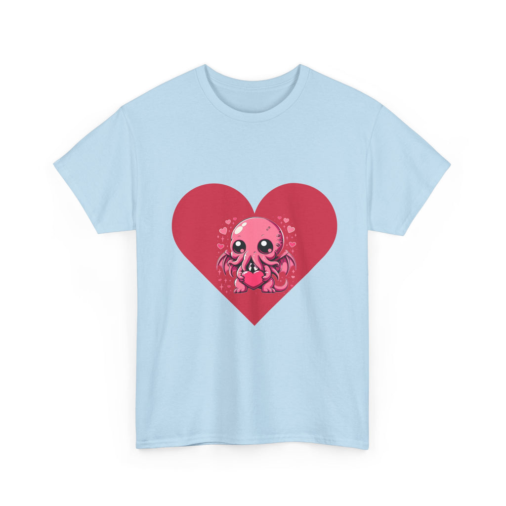 Cute Cthulhu Heart T-Shirt — Kawaii Octopus Valentine Tee